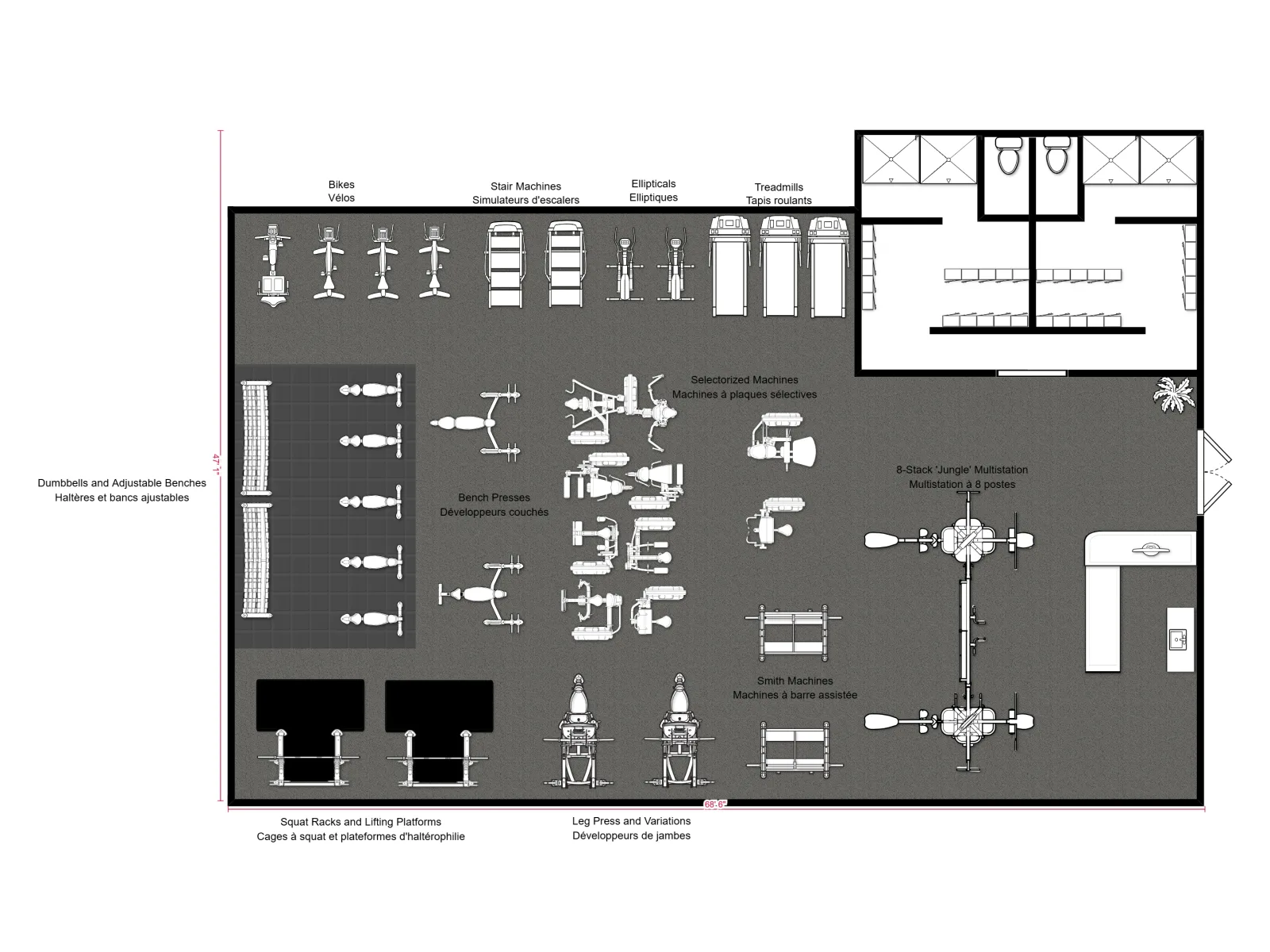 gym cost estimator
